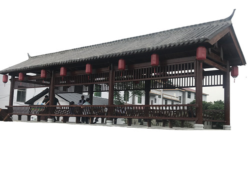 园林景观防腐木户外文化长廊走廊古建回廊公园碳化木凉亭庭院亭子 - 图3