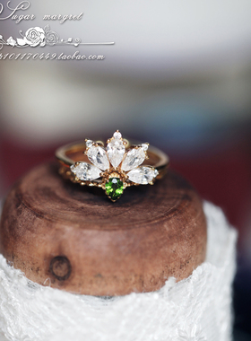 女925纯银日系精美奢华戒指叠戴