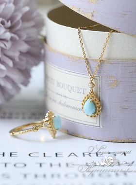 华尔兹法式复古镀金女生开口戒指