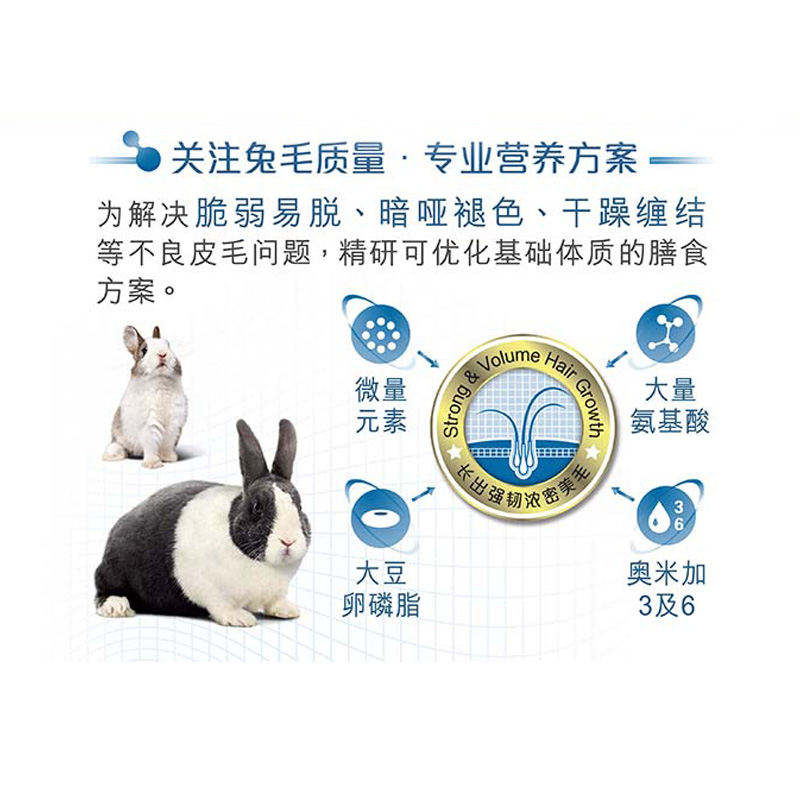 DR. BUNNY兔博士 成兔专研美毛配方 成兔粮- DR316包邮900g 增肥 - 图0