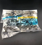 Бесплатная доставка Amp Super Five Category с экранированной хрустальной головкой Pure Copper RJ45 100M 5 Категория 8p8c сетевой металлический разъем Золото.