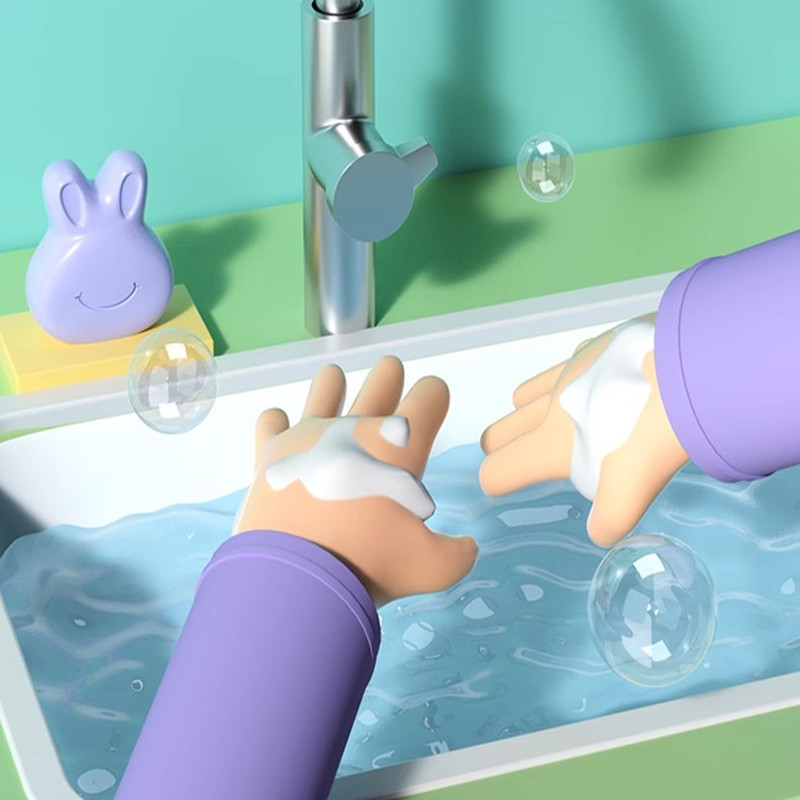 兔头妈妈儿童香皂婴儿洗手洗澡皂宝宝专用儿童沐浴皂兔兔皂滋润 - 图2