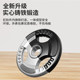 Barbell piece 5/10kg 20kg three-hole hand grab bag iron large hole dumbbell piece rubber Olympic pole weightlifting home fitness