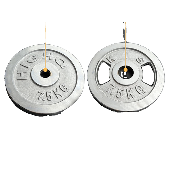 Electroplated barbell plates pure iron solid men's fitness home gym special hand grip plates 5 10-20kg set