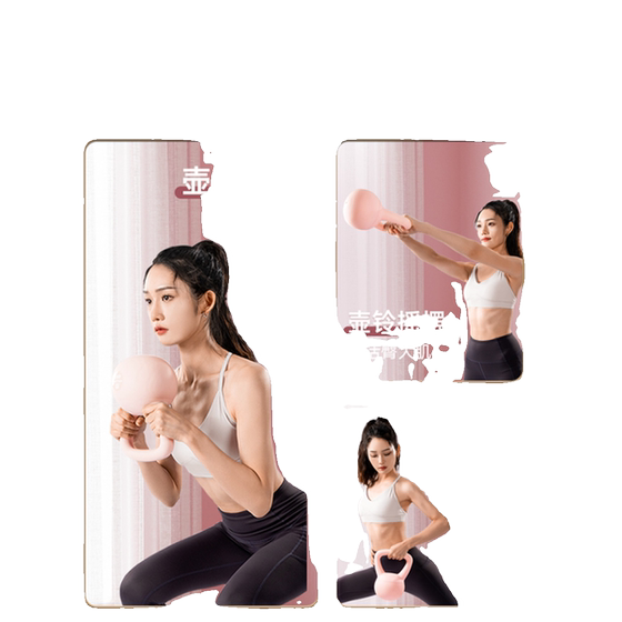 Soft kettlebells for women's home hip training 5kg 6kg kettlebells for men's sports shaping squats and kettle lifts fitness equipment