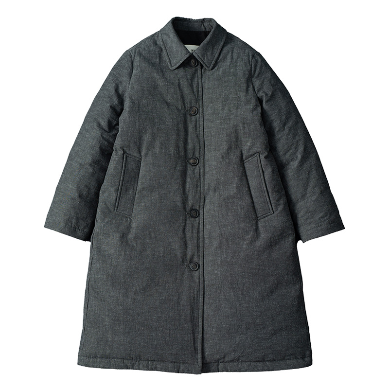 西河自制冬新品95白鹅绒亚麻棉面料莼棉内衬简约文艺羽绒服女-图3