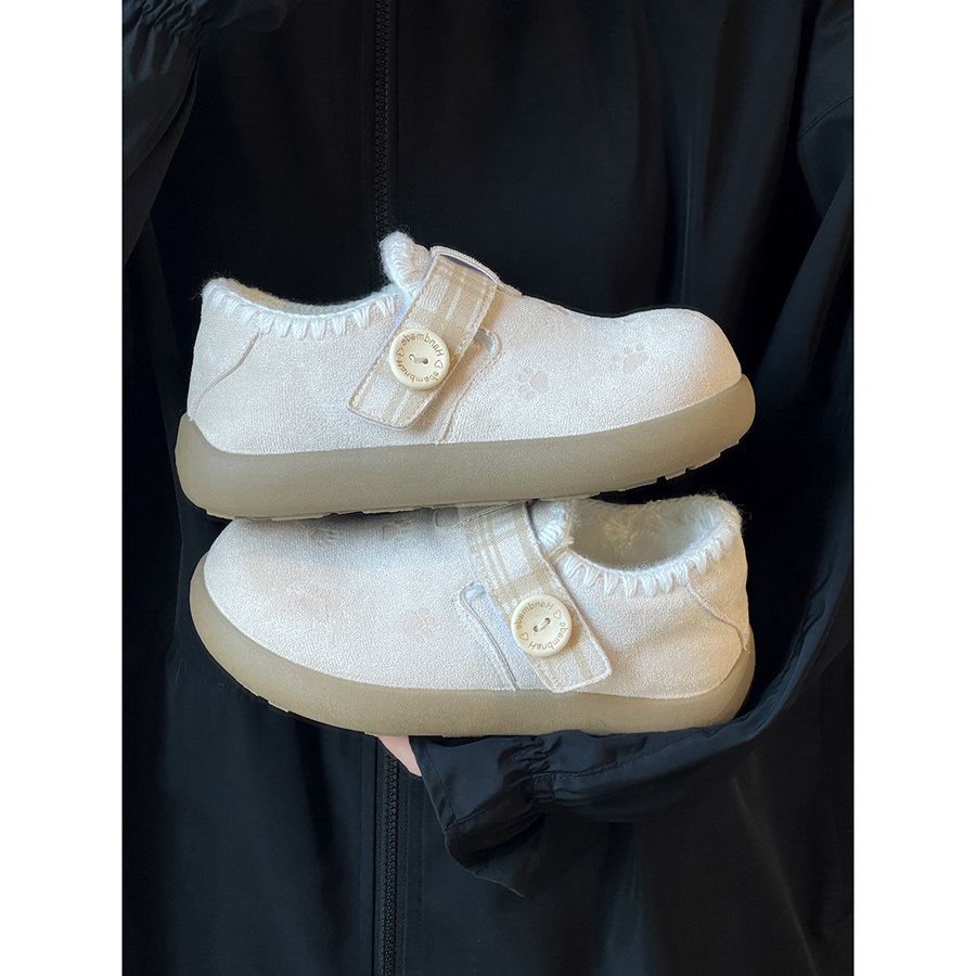 路十三可爱爪爪勃肯鞋女2025冬季新款加厚加绒保暖雪地靴学生棉鞋,淘宝优惠券,粉丝福利购,淘宝优惠卷