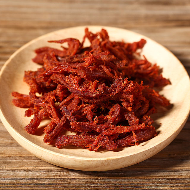 Luoyuanwan medium-flavor pulled pork strips, a specialty of Fujian