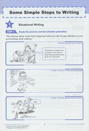 Sap Learning Creative Writing Workbook 5 English Writing Training Questions For Grade 5 Primary School Learning