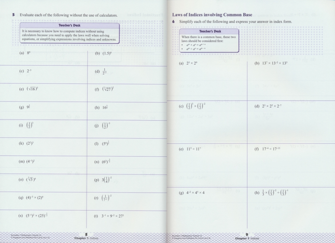 初三年级数学3A册 SAP Secondary 3 Mathematics Tutorial 3A 新加坡数学教程系列 SAP初中初三数学讲解题练习册 14岁 原版进口 - 图0