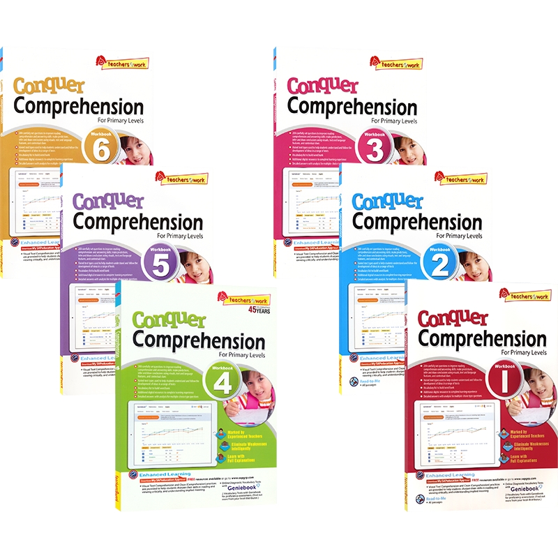 新加坡攻克系列阅读理解1-6年级 SAP Conquer Comprehension Workbook新加坡英语阅读理解小学练习册文章体裁多元英文原版教辅-图3