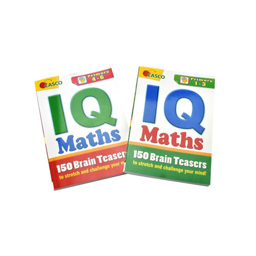 【自营】Casco IQ Maths Primary 1-6 新加坡数学 小学IQ数学趣味题集 逻辑思维培养比较推断 找规律 几何题 应用题1-6年级 英文 - 图3