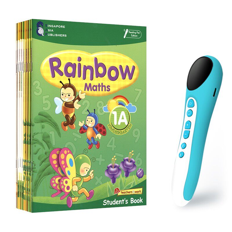 新加坡数学 SAP Rainbow Maths 彩虹系列幼儿园数学启蒙教材配套练习册 8册套装 数学逻辑思维幼小衔接教辅 点读版送音频 英文原版