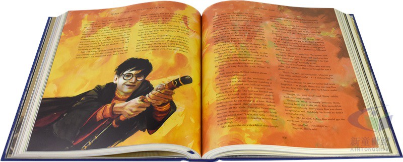 Harry Potter Illustrated 01-04 哈利波特英语原版珍藏版彩绘版英文版 哈利波特与魔法石 JK 罗琳Rowling 儿童英语经典小说章节书 - 图1