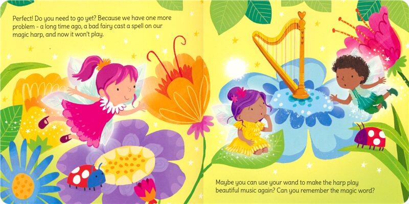 Usborne Wand Books Fairy Magic 尤斯伯恩 魔杖丛书 魔法棒发声 互动性强 亲子绘本 英语启蒙纸板书 英文原版进口儿童图书