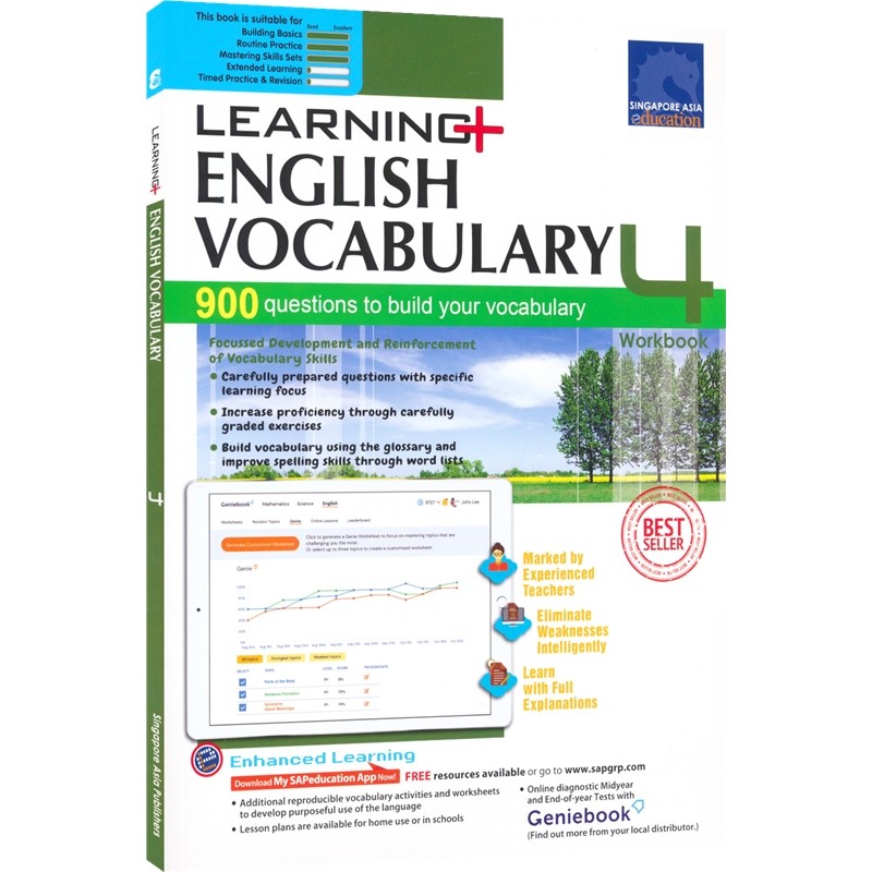 SAP Learning English Vocabulary Workbook 4四年级英语词汇练习册在线测试版学习系列 10岁新加坡小学 ...