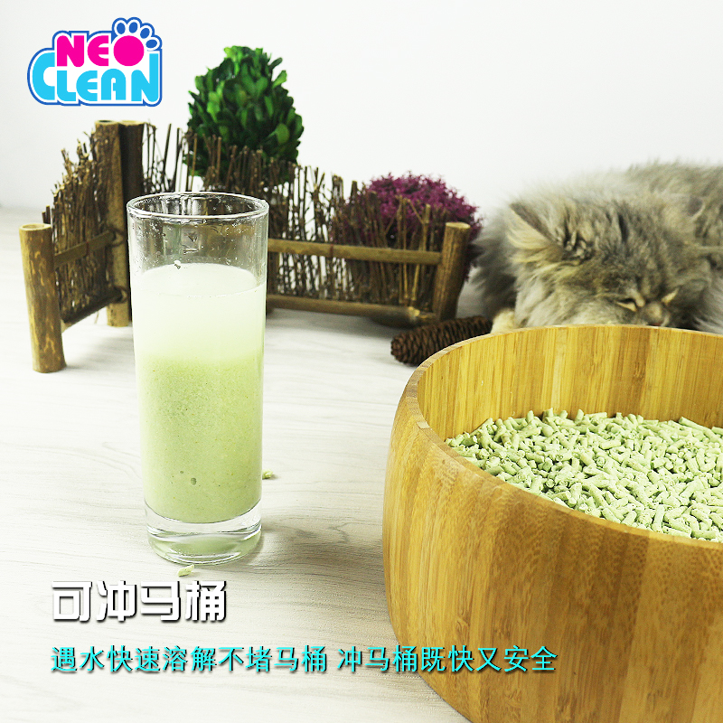 天净neo豆腐绿茶猫砂2.5kg/6L*3包除臭快速结团天然砂整箱装环保 - 图2