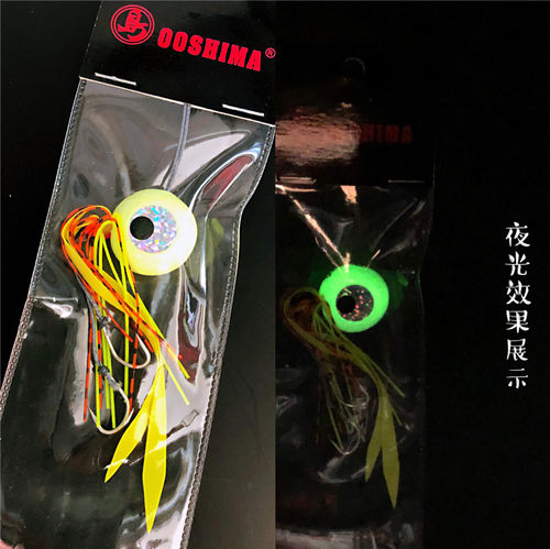 日本SURUSURU游动蛋蛋头炎月真鲷饵鱿鱼饵海钓铅鱼胡须佬40-150g - 图1
