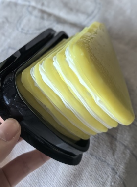高仿真榴莲千层蛋糕模型慕斯切块