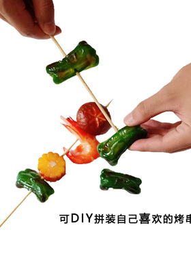 高仿真烧烤串模型样品食物假道具
