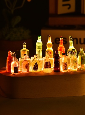 diy手作迷你酒瓶小夜灯