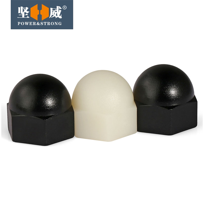 尼龙盖型螺母塑料盖形螺帽圆球头螺母装饰螺丝帽M3M4M5M6M8M10M20 - 图0