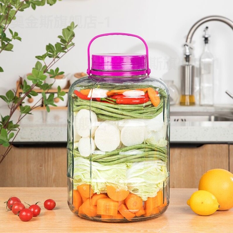 泡菜罐子玻璃玻璃密封罐玻璃瓶泡菜坛子玻璃罐青梅酒瓶泡酒瓶酒罐,淘宝优惠券,粉丝福利购,淘宝优惠卷
