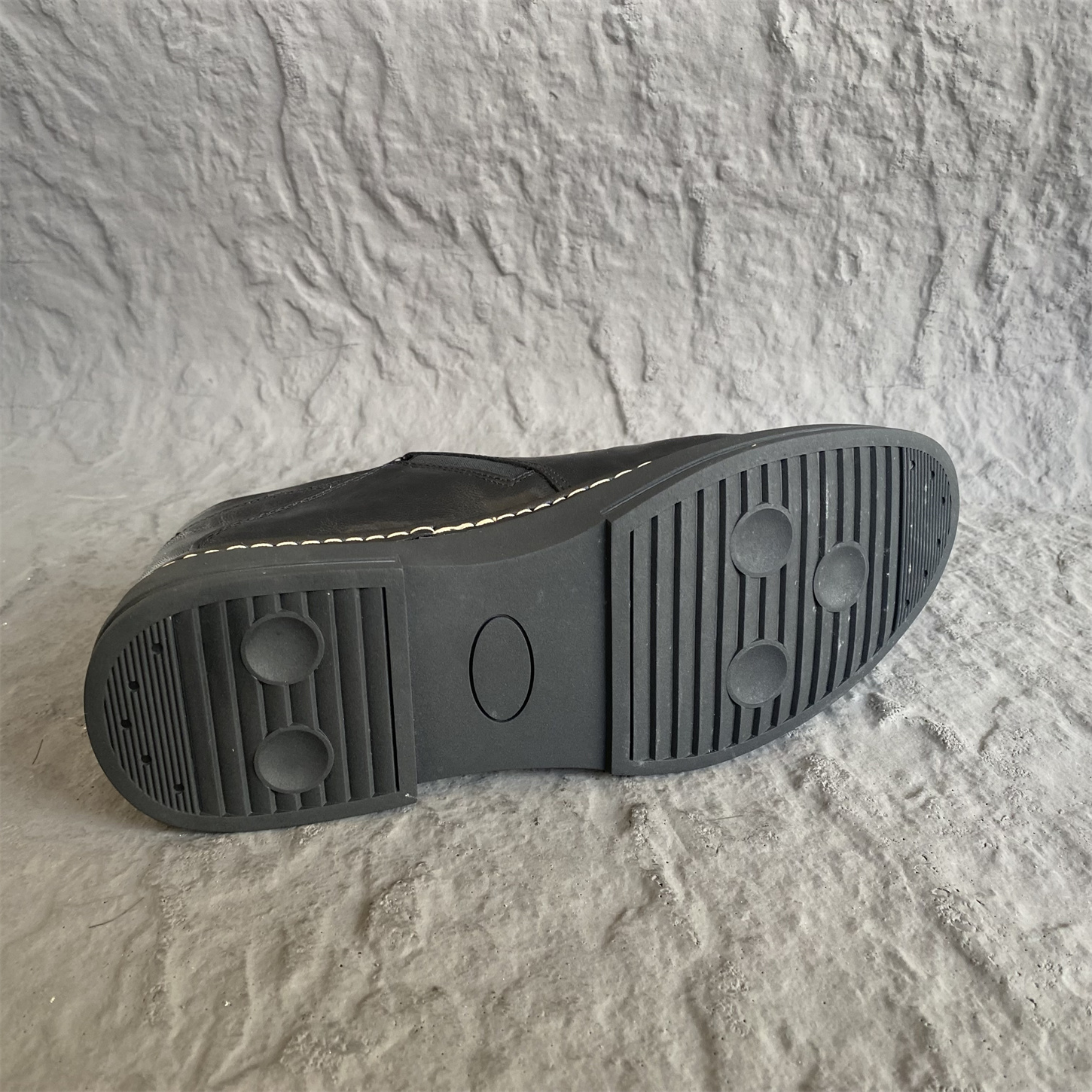 英伦风商务正装一脚蹬懒人鞋黑色百搭38/39码低帮单鞋真皮大头鞋 - 图2