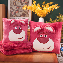 Autumn-winter-style thickened hug pillow quilted dual-use vehicle two-in-one car for afternoon nap pillow for lunch break Blanket Sofa Leaning on Pillows