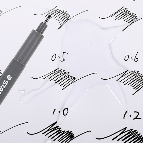 德国STAEDTLER施德楼308防水针管笔美术漫画设计绘图笔进口勾线笔 - 图3