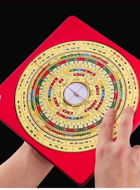 万福堂十二长生水口罗盘高精度纯铜风水罗盘5寸7寸8寸10寸罗经仪