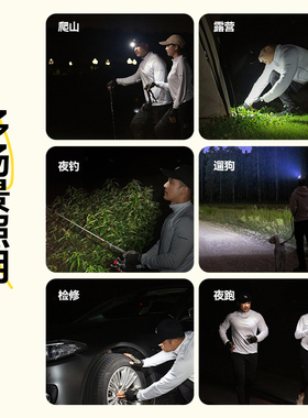 棒球帽带灯帽子LED照明帽灯夜钓头灯户外防太阳帽充电款旅游爬山