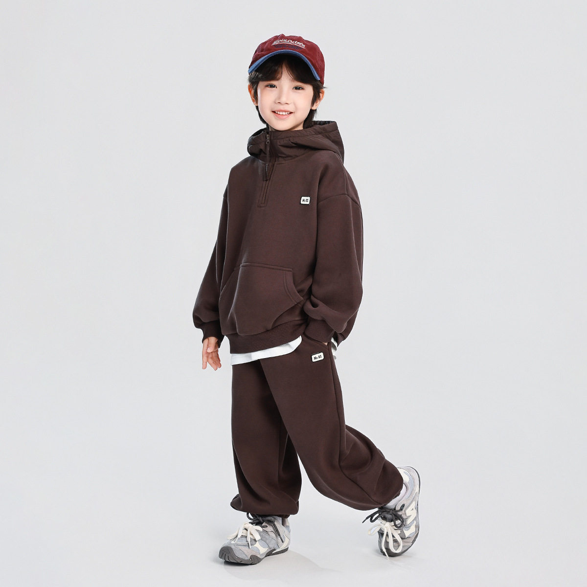 童话记忆2025男童冬款套装秋冬儿童中大童加厚连帽卫衣长裤两件套,淘宝优惠券,粉丝福利购,淘宝优惠卷