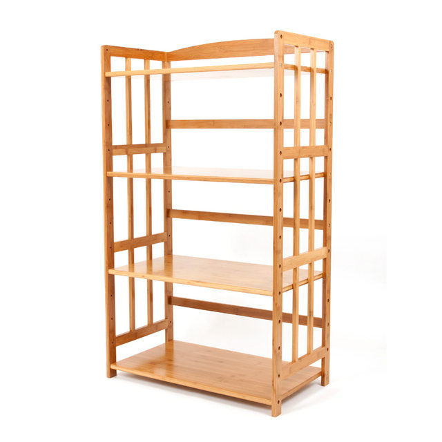 Bamboo, Doudou, Nanzhu thickened multi-layer floor-standing storage rack
