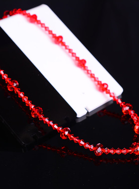 大红色轻奢高雅时尚项链