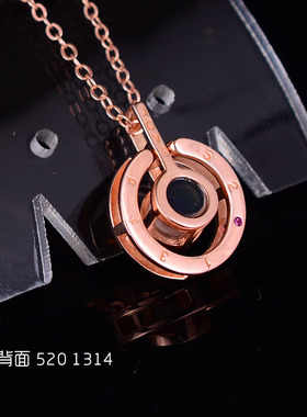 玫瑰金纯银日韩风饰品情人节礼物