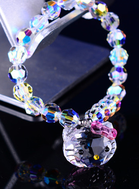 kitty凯蒂猫头时尚风奥地利水晶