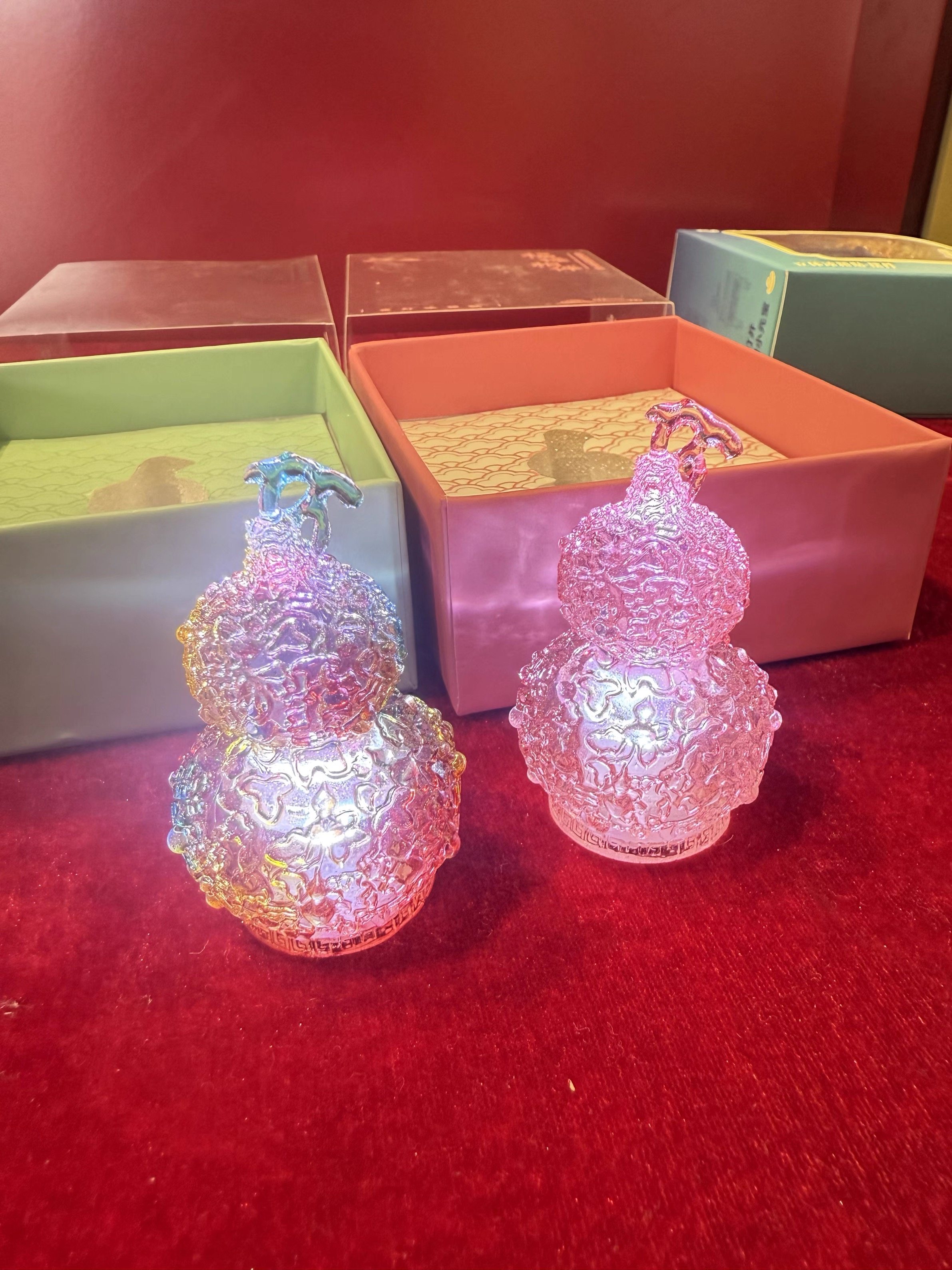 正品代购沈阳故宫博物院可亮灯福禄相伴葫芦文创冰箱贴磁贴旅游