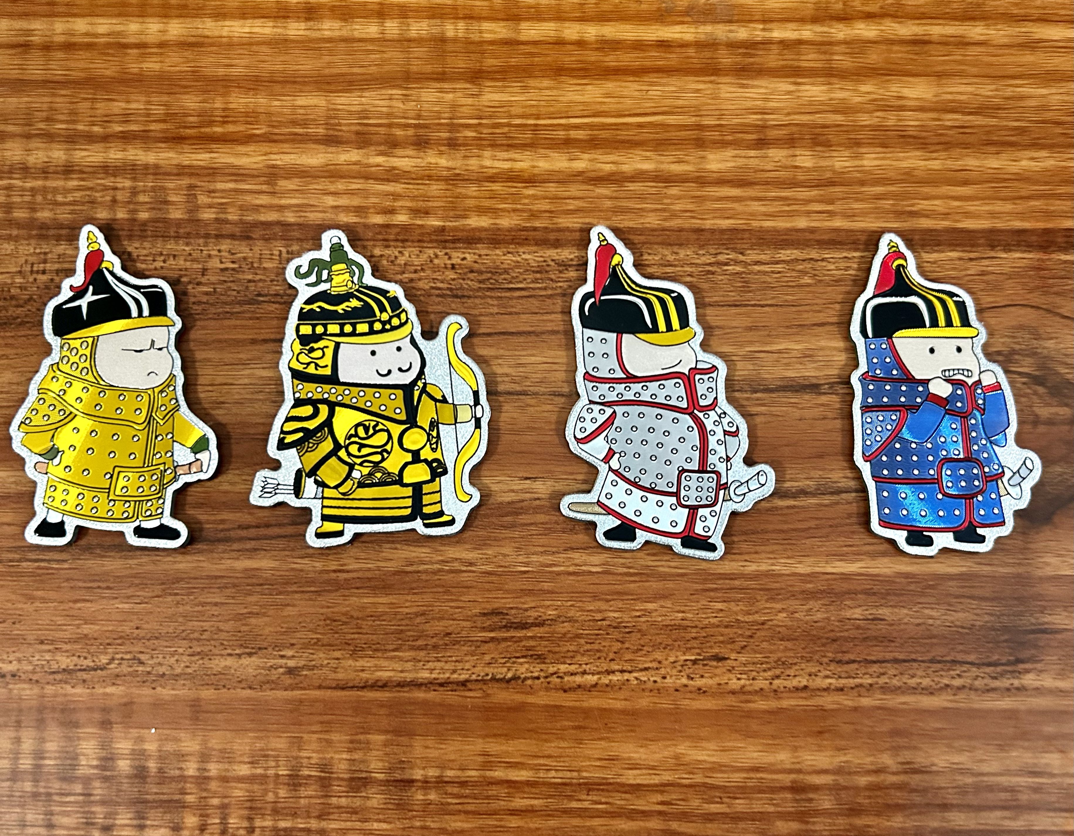 沈阳故宫文创博物院八旗小兵冰箱贴磁吸盛京礼物宫廷宝贝