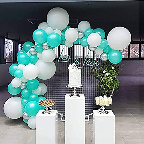 生日派对开业气球高级感装饰用品场景布置加厚银灰色不规则气球链