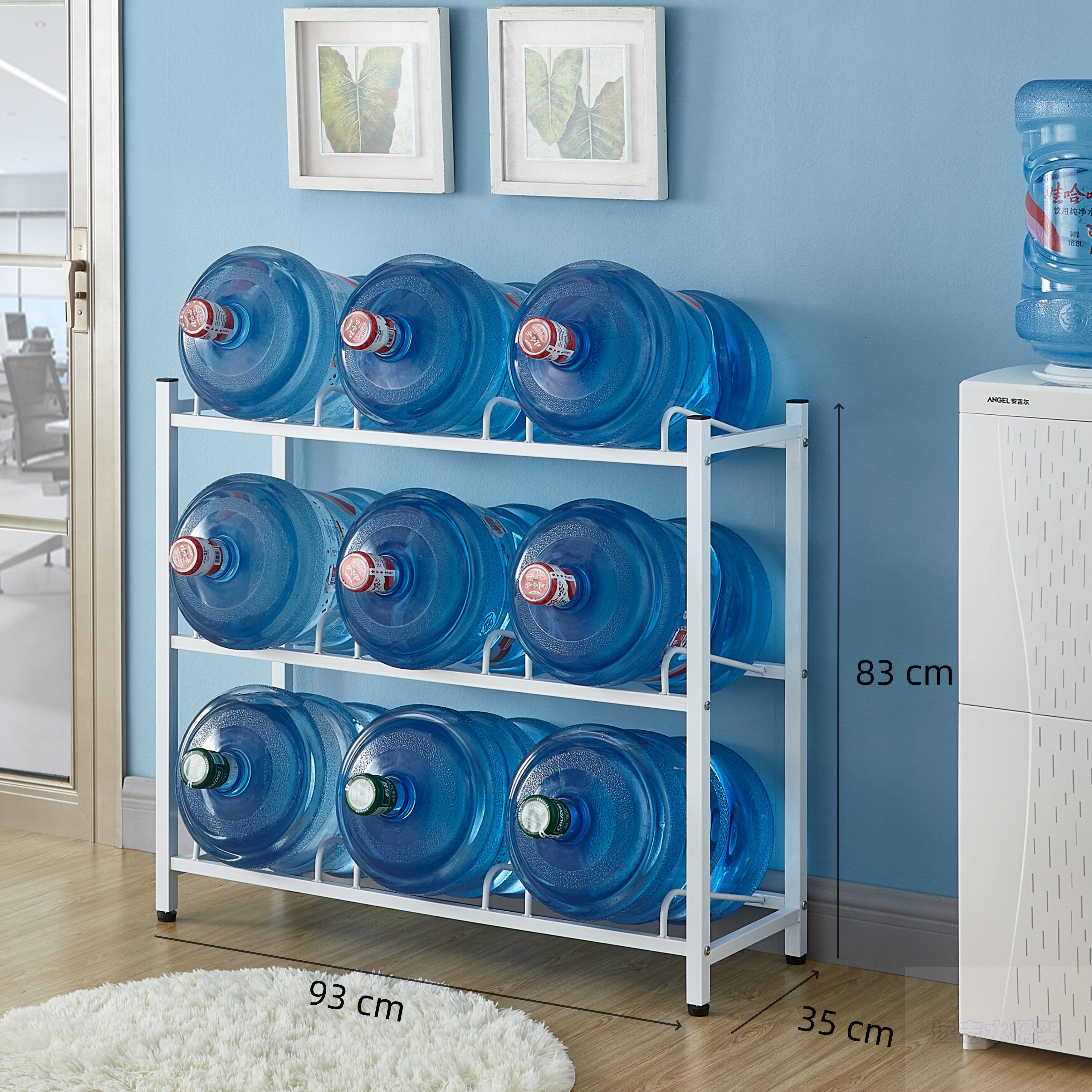 新款四层水桶架、三桶装水支架陈列架倒置、纯净水桶放置架收纳架,淘宝优惠券,粉丝福利购,淘宝优惠卷