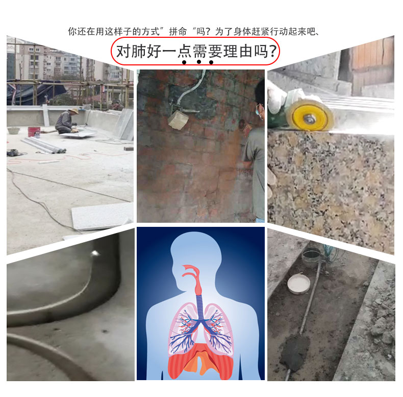 150角磨机防尘罩加水带水156开槽机改装通用无死角加厚无尘防护罩-图2