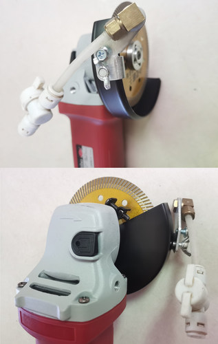 角磨机防尘罩加水装置瓷砖切割机防护罩配件云石开槽机喷头喷水嘴 - 图1