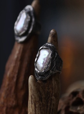 跋折罗VAJRA天然珍珠银戒指经典