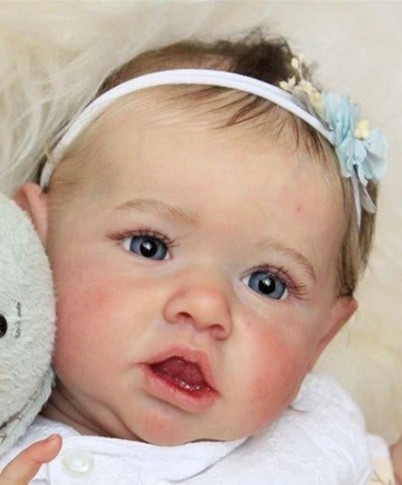 22inch reborn baby saskia toddler girl lifelike real touch-图0