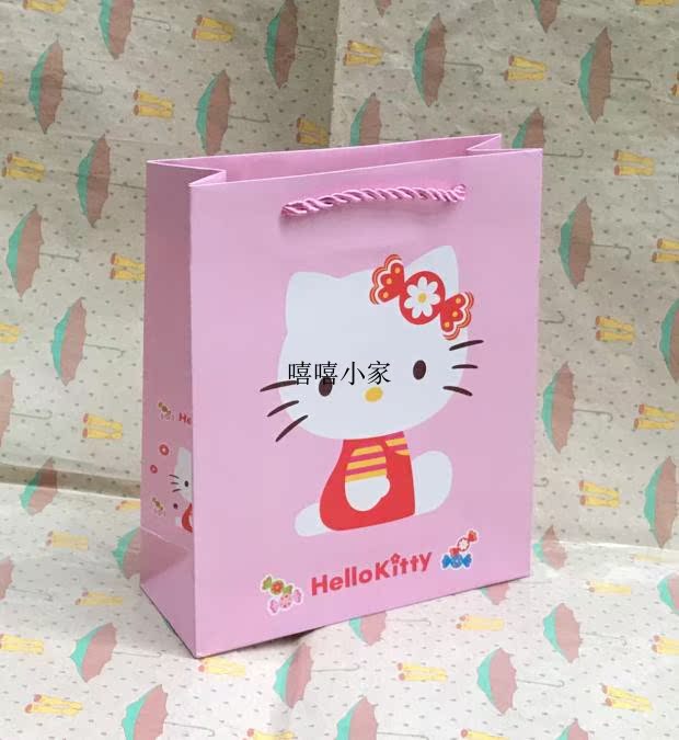 哆啦A梦/kitty猫大号手提袋礼品袋创意新款生日出生满月结婚回礼