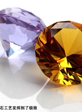 水晶钻石摆件柜台玻璃