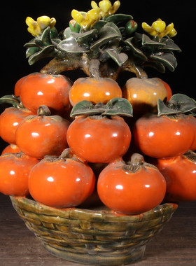 古玩杂项旧藏老瓷板画石湾瓷