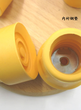 腋下拐杖防滑胶套胶垫头木质铝合金拐棍配件脚垫21mm加厚橡胶耐磨