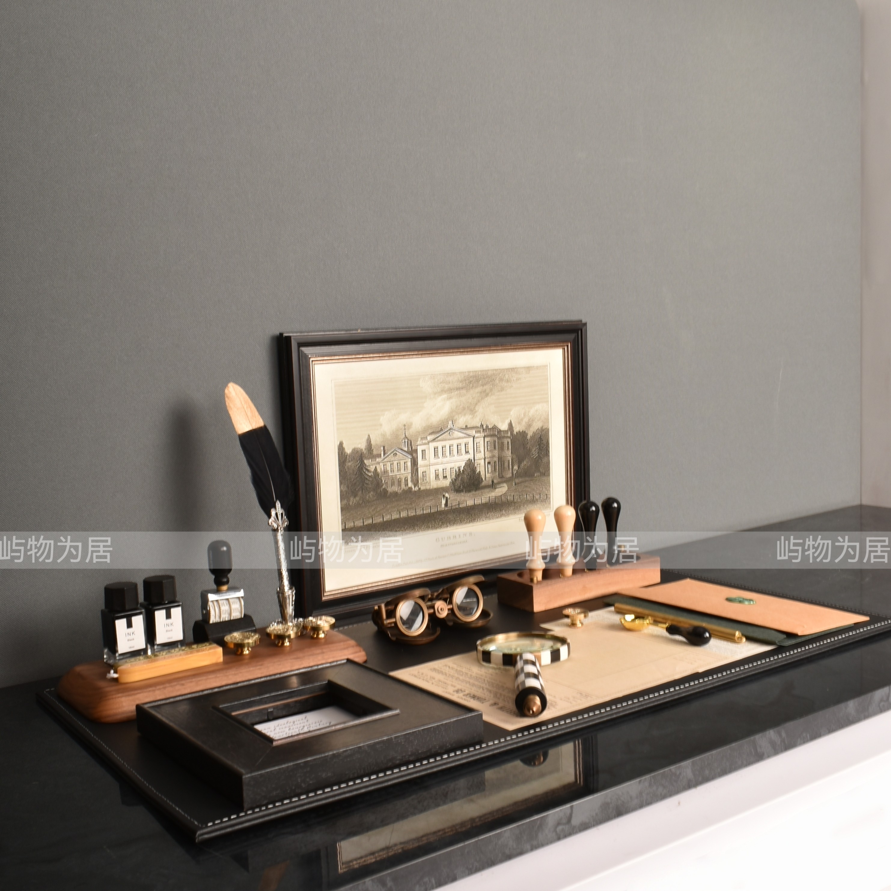 屿物为居 样板间架空层大长桌书房印章火漆主题陈设道具饰品摆件,淘宝优惠券,粉丝福利购,淘宝优惠卷